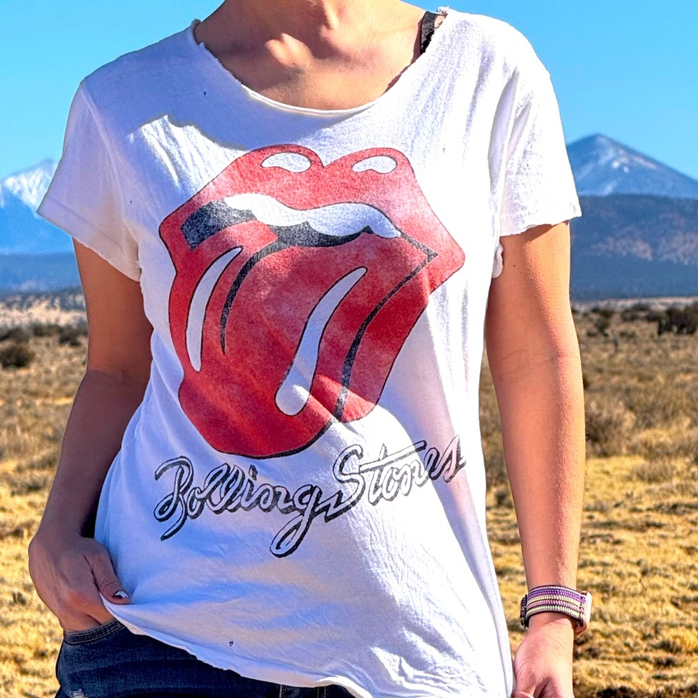 Rolling Stones Distressed Shirt